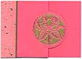 Elegant flower circle cutter card