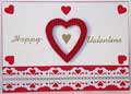 Happy Valentines craft punch card