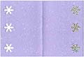 Snowflake craft punch card with hologram paper