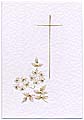 Wild rose and Easter cross stitching card