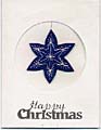 Snowflake Christmas stitching card