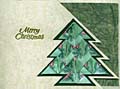 Christmas tree tea bag folding card