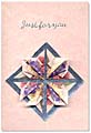 Pansy corners tea bag folding card