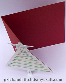 The card is folded along the vertical score line