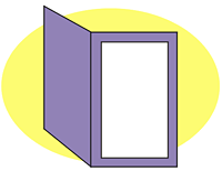 single-fold card