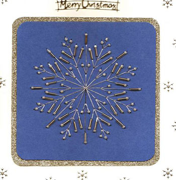 beaded snowflake