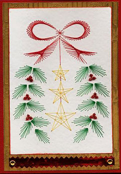 stitched wreath