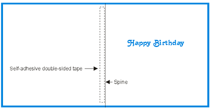 Free Birthday greetings card insert template to download and print