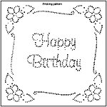 Pinbroidery card size free test pattern