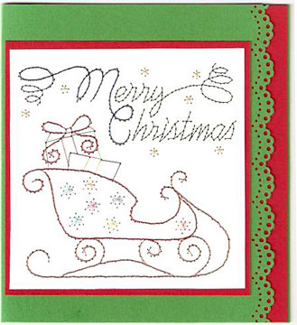 Pinbroidery sleigh Pinbroidery sleigh