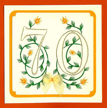 70th birthday card