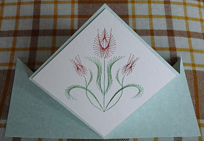 Diamond fold card templates