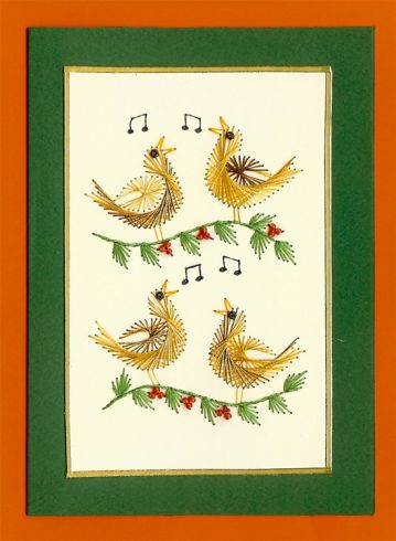 four birds singing