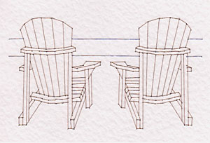 Outdoor chairs pattern added at Stitching Cards