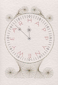 New Year clock