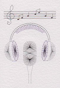 microphone and headphones