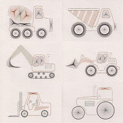 Construction vehicle patterns