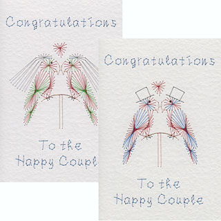 same sex wedding parrots