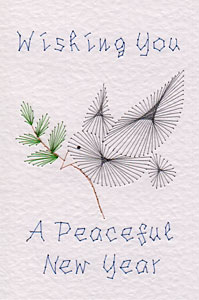 New Year peace dove