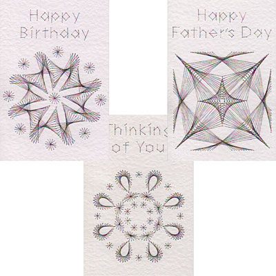 Abstract Art stitching patterns