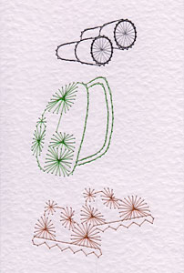 Hiking pattern added at Stitching Cards. hiking