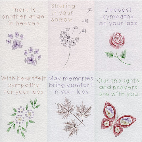 Sympathy patterns at Stitching Cards