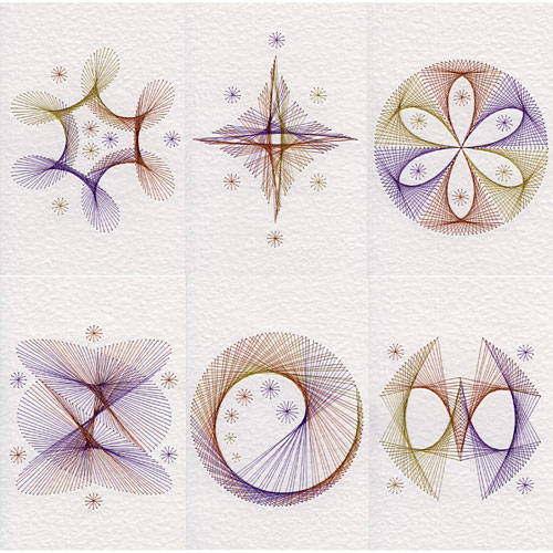 Geometric patterns at Stitching Cards
