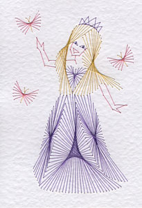 Princess pattern at Stitching Cards