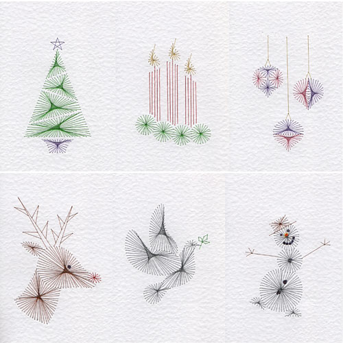 Quick Christmas patterns at Stitching Cards