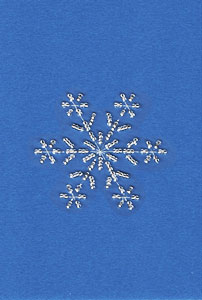 Free beaded snowflake pattern at Stitching Cards