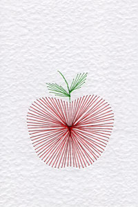 Apple pattern at Stitching Cards