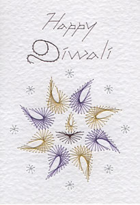 Diwali pattern at Stitching Cards