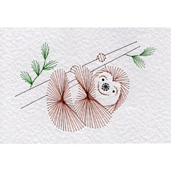 Sloth pattern added at Stitching Cards