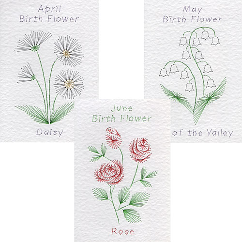 birth flower patterns at Form-A-Lines