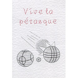 Pétanque pattern added at Stitching Cards
