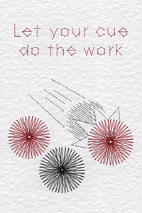 Snooker pattern at Stitching Cards