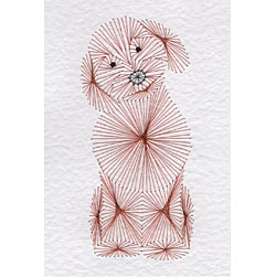 Cockapoo dog pattern added at Stitching Cards