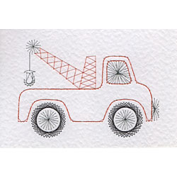 Tow truck pattern added at Stitching Cards