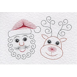 Santa patterns added at Stitching Cards