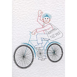 Paperboy pattern added at Stitching Cards