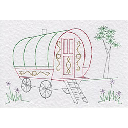 Gypsy caravan patterns added at Stitching Cards