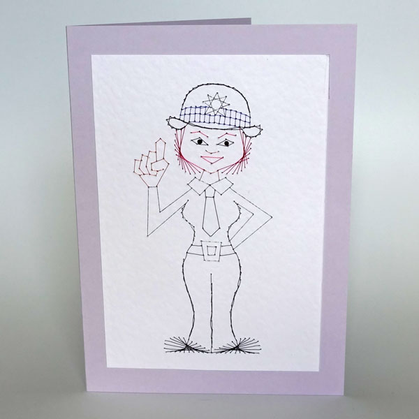 Police officer UK female at Stitching Cards