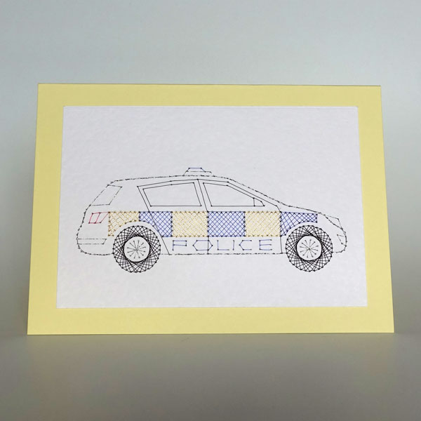 Police patterns added at Stitching Cards