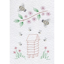 Three bee patterns added at Stitching Cards