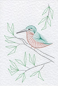 Kingfisher bird added at Form-A-Lines