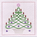 PinBroidery Christmas tree scroll pattern analysed