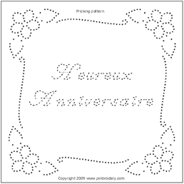French version of the free PinBroidery flower corners pattern