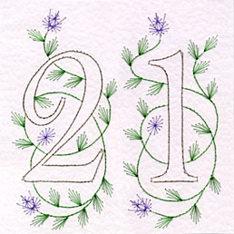 How to combine the PinBroidery number patterns