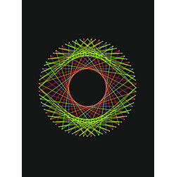 Free String Art Circle 3 Pattern