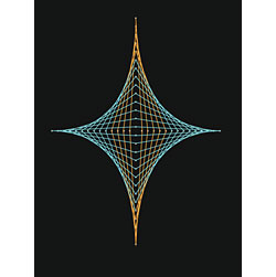 Free String Art Diamond 2 Pattern